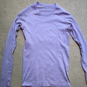Lululemon Women's Long Sleeve Shirt Size Small Light Purple Color